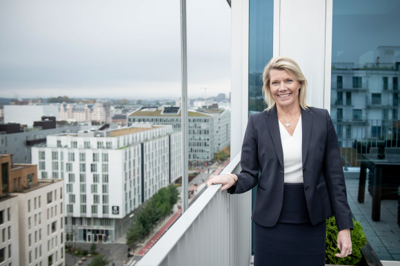 DNBs konsernsjef Kjerstin Braathen sa i et intervju i oktober 2021 at banken skal vokse effektivt. Foto: Gorm K. Gaare