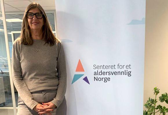 Wenche Halsen, dagleg leiar for Senter for eit aldersvenleg Noreg, likar ikkje uttrykket «eldrebølgja», som ofte blir brukt for å illustrere den kraftige auken i talet på eldre her i landet. Det nemning er forbode å bruke hos dei. Foto: Bent Tandstad / NPK